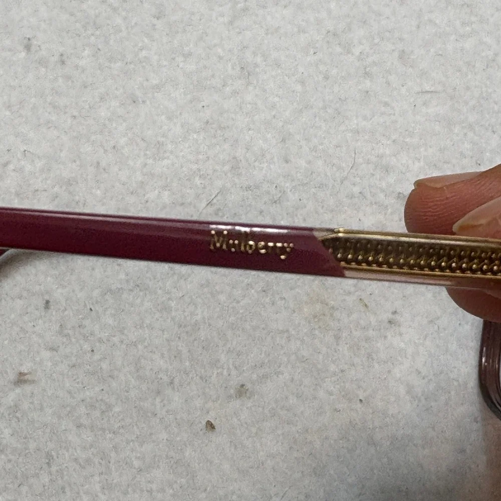 Mulberry VML218 Eyeglasses Womens Burgundy  Bio-Acetate 52-16-140